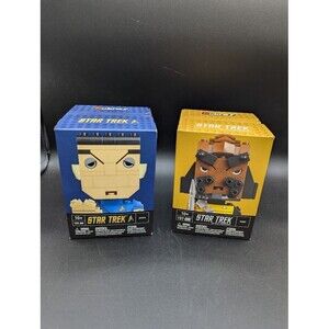 Kubros Mega Blox Star Trek Spock #16 & Worf #09 Sealed